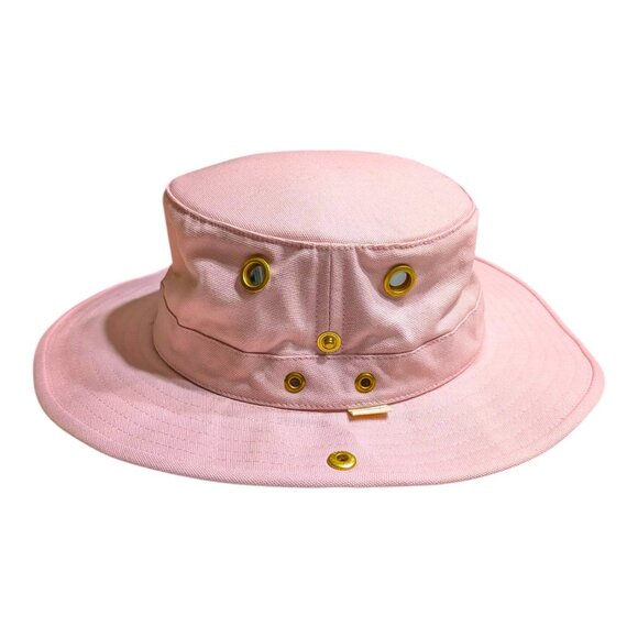 Tilley The Iconic T1 Bucket Hat Pink Size 7 1/8 Missing Cord Made in Canada - Picture 6 of 11